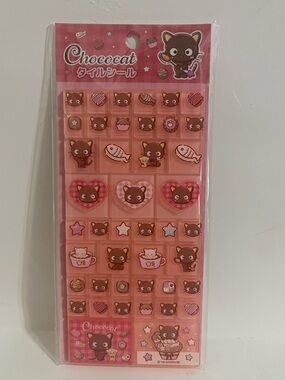 Sanrio Tile Sticker Sheet-CHOCOCAT